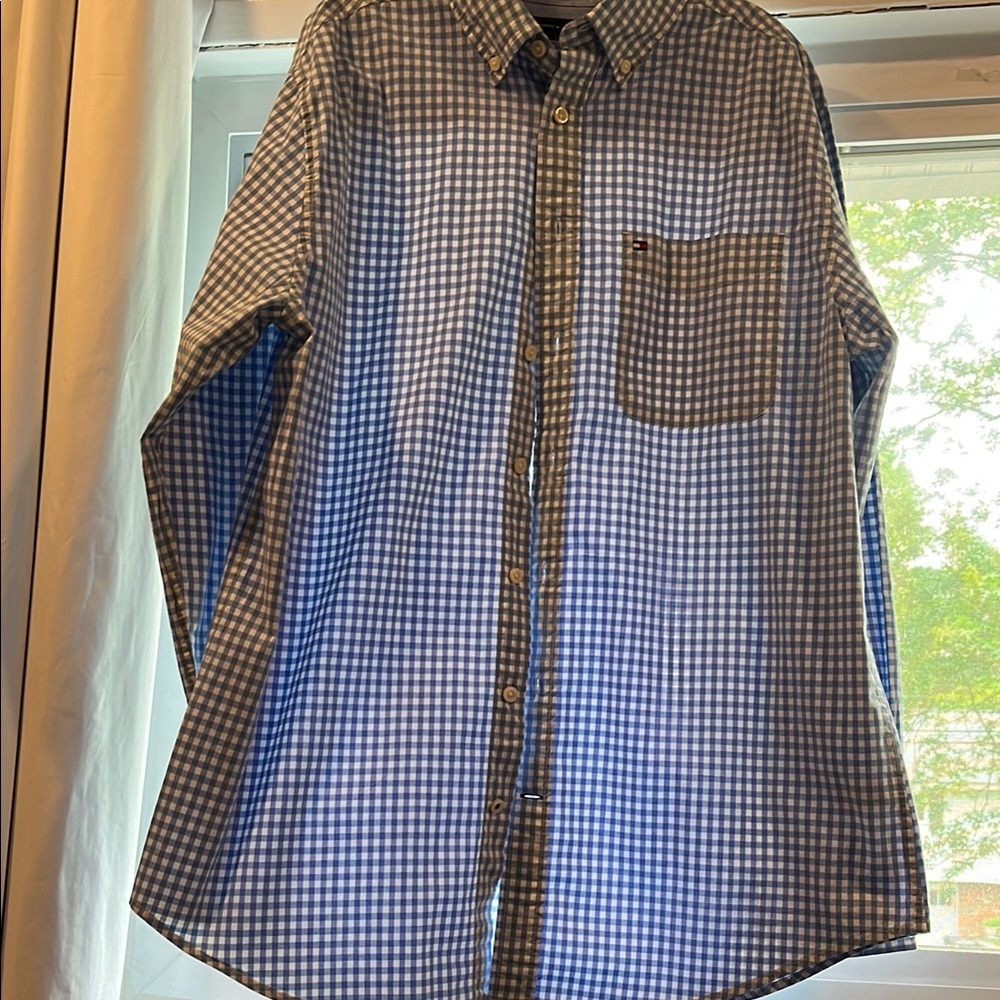 Tommy Hilfiger Blue Casual Gingham Shirt